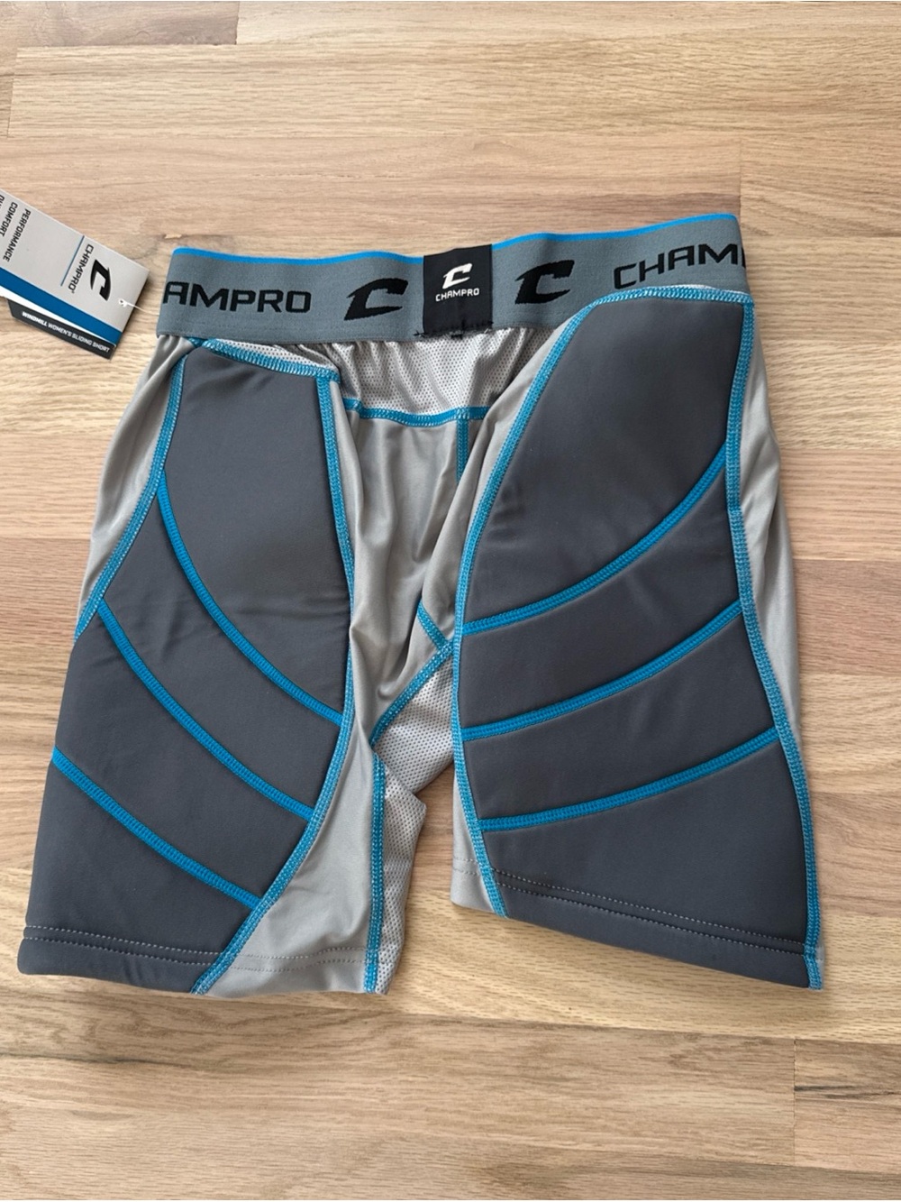 CHAMPRO Blue Padded Windmill Sliding Fastpitch Softball Shorts Medium Women’s